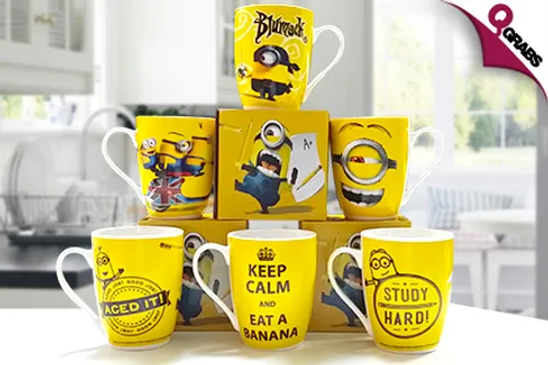 For QR19 Drink in Cuteness with Minion-Themed Ceramic Mugs - Choose from 6 Fun Designs! (Up to QR210 Value)